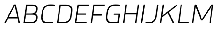 Quan Pro ExtraLight Italic Font