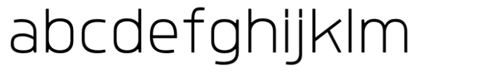 Quan Pro ExtraLight Font LOWERCASE