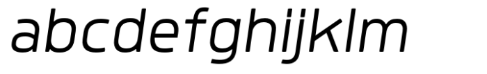 Quan Pro Light Italic Font LOWERCASE
