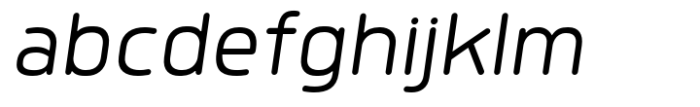 Quan Pro R Light Italic Font LOWERCASE