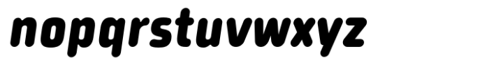 Quan Pro R Slim Black Italic Font LOWERCASE