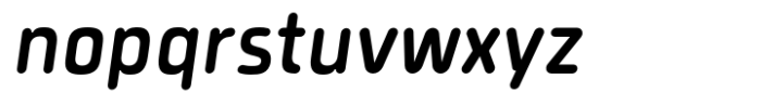 Quan Pro R Slim Italic Font LOWERCASE