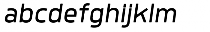 Quan Pro SemiLight Italic Font LOWERCASE