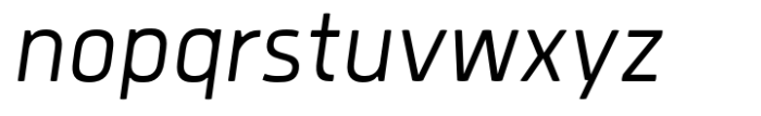 Quan Pro Slim Light Italic Font LOWERCASE