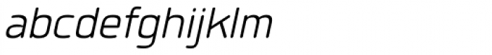 Quan Rounded SemiLight Italic Font LOWERCASE