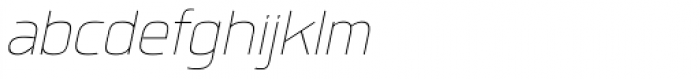 Quan Thin Italic Font LOWERCASE