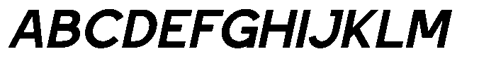 Quano Oblique Font UPPERCASE