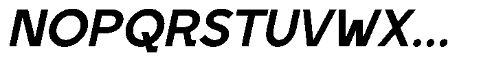Quano Oblique Font UPPERCASE