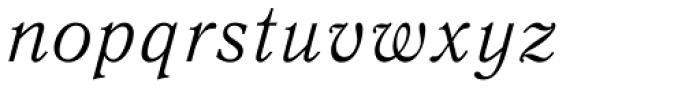 Quant Antiqua Italic Font LOWERCASE