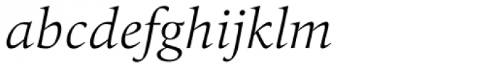 Quant Light Italic Font LOWERCASE