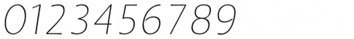 Quanta Thin Italic Font OTHER CHARS