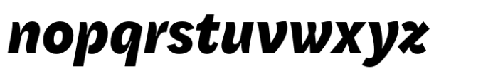 Quantificat Extra Bold Italic Font LOWERCASE