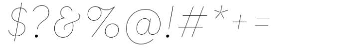 Quantificat Hairline Italic Font OTHER CHARS