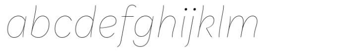 Quantificat Hairline Italic Font LOWERCASE