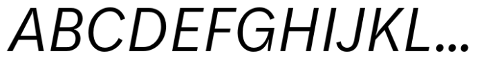 Quantificat Regular Italic Font UPPERCASE