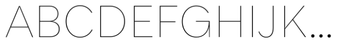 Quantificat Ultra Thin Font UPPERCASE