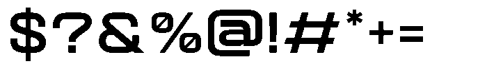 Quantix Bold Font OTHER CHARS