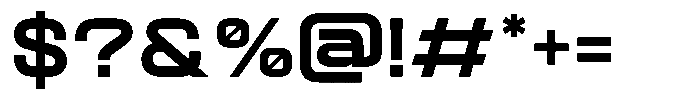 Quantix Extra Bold Font OTHER CHARS