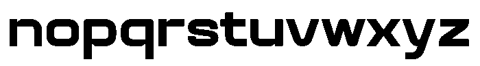 Quantix Extra Bold Font LOWERCASE