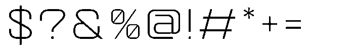 Quantix Light Font OTHER CHARS