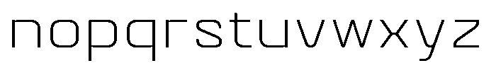 Quantix Light Font LOWERCASE