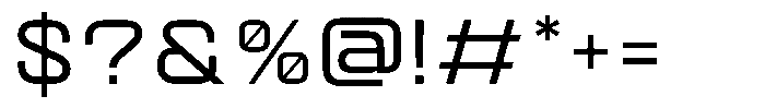 Quantix Medium Font OTHER CHARS