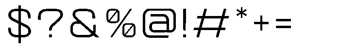 Quantix Regular Font OTHER CHARS