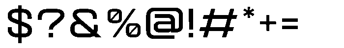 Quantix Semi Bold Font OTHER CHARS