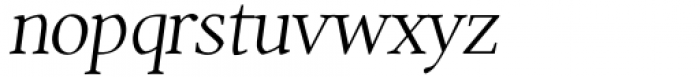 Quanton Thin Italic Font LOWERCASE