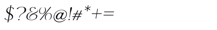 Quantum Mystique Extra Light Italic Font OTHER CHARS