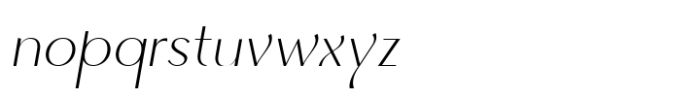 Quantum Mystique Extra Light Italic Font LOWERCASE