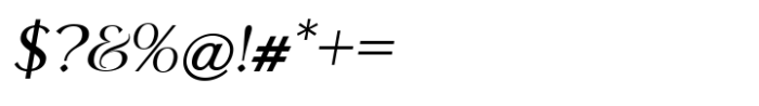 Quantum Mystique Medium Italic Font OTHER CHARS