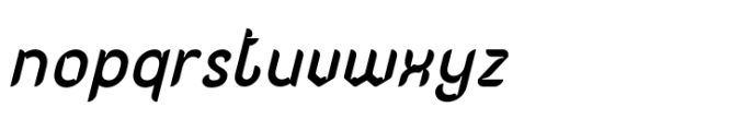 Quantum Watte Italic Font LOWERCASE