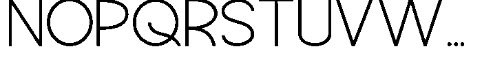 Quantuy Thin Font UPPERCASE