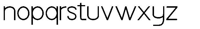 Quantuy Thin Font LOWERCASE