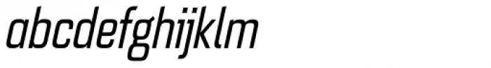 Quarca Condensed Italic Font LOWERCASE