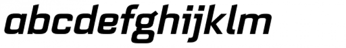 Quarca Extended Bold Italic Font LOWERCASE