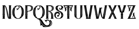 Quare Zombie Engraving Font LOWERCASE