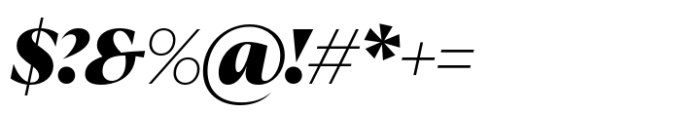 Quaria Display ExtraBold Italic Font OTHER CHARS