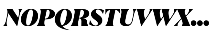 Quaria Display ExtraBold Italic Font UPPERCASE