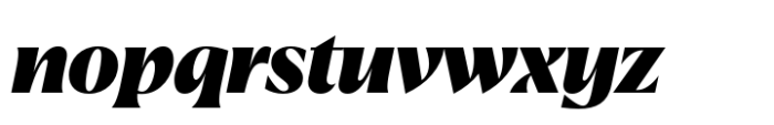 Quaria Display ExtraBold Italic Font LOWERCASE