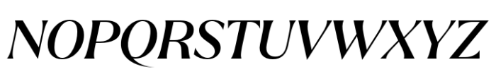Quaria Display Medium Italic Font UPPERCASE