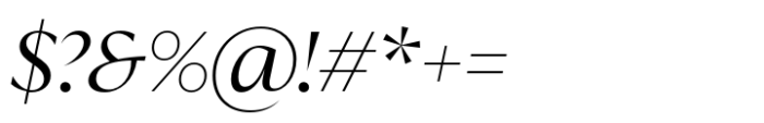 Quaria Display Regular Italic Font OTHER CHARS