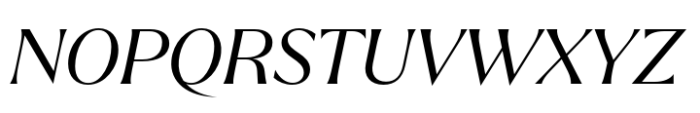 Quaria Display Regular Italic Font UPPERCASE