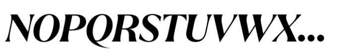 Quaria Display SemiBold Italic Font UPPERCASE