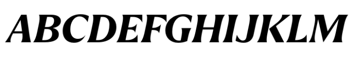 Quaria Text Bold Italic Font UPPERCASE