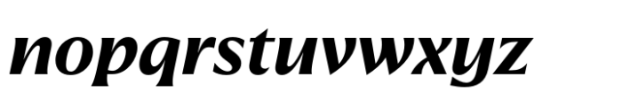 Quaria Text Bold Italic Font LOWERCASE