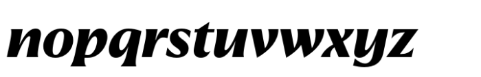 Quaria Text ExtraBold Italic Font LOWERCASE