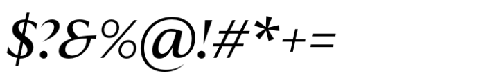 Quaria Text Medium Italic Font OTHER CHARS