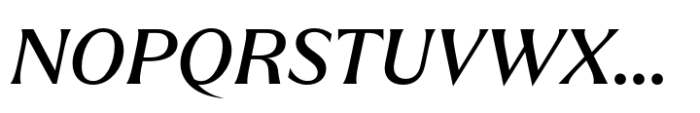 Quaria Text Medium Italic Font UPPERCASE